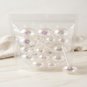 Aura Işıltılı Şeffaf Lolipop